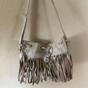 Authentic Alberta di Berto leather fringe handbag
